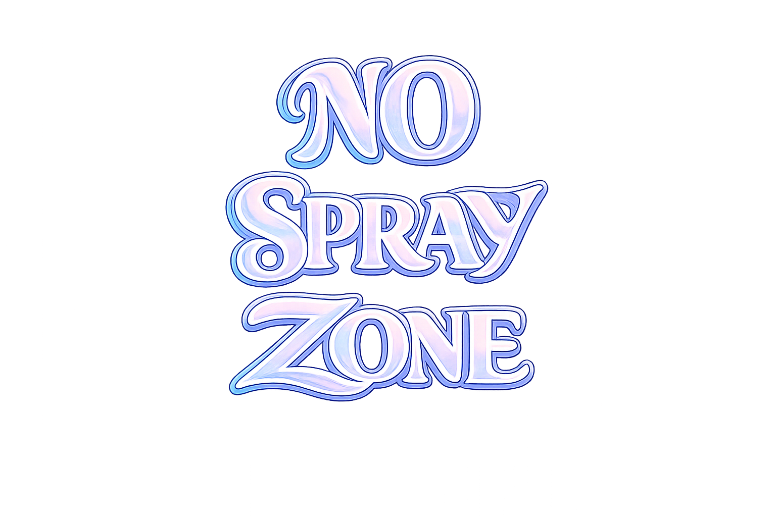 No Spray Zone